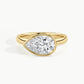 Yellow Gold, Pear, down view
