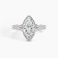 White Gold, Marquise, down view