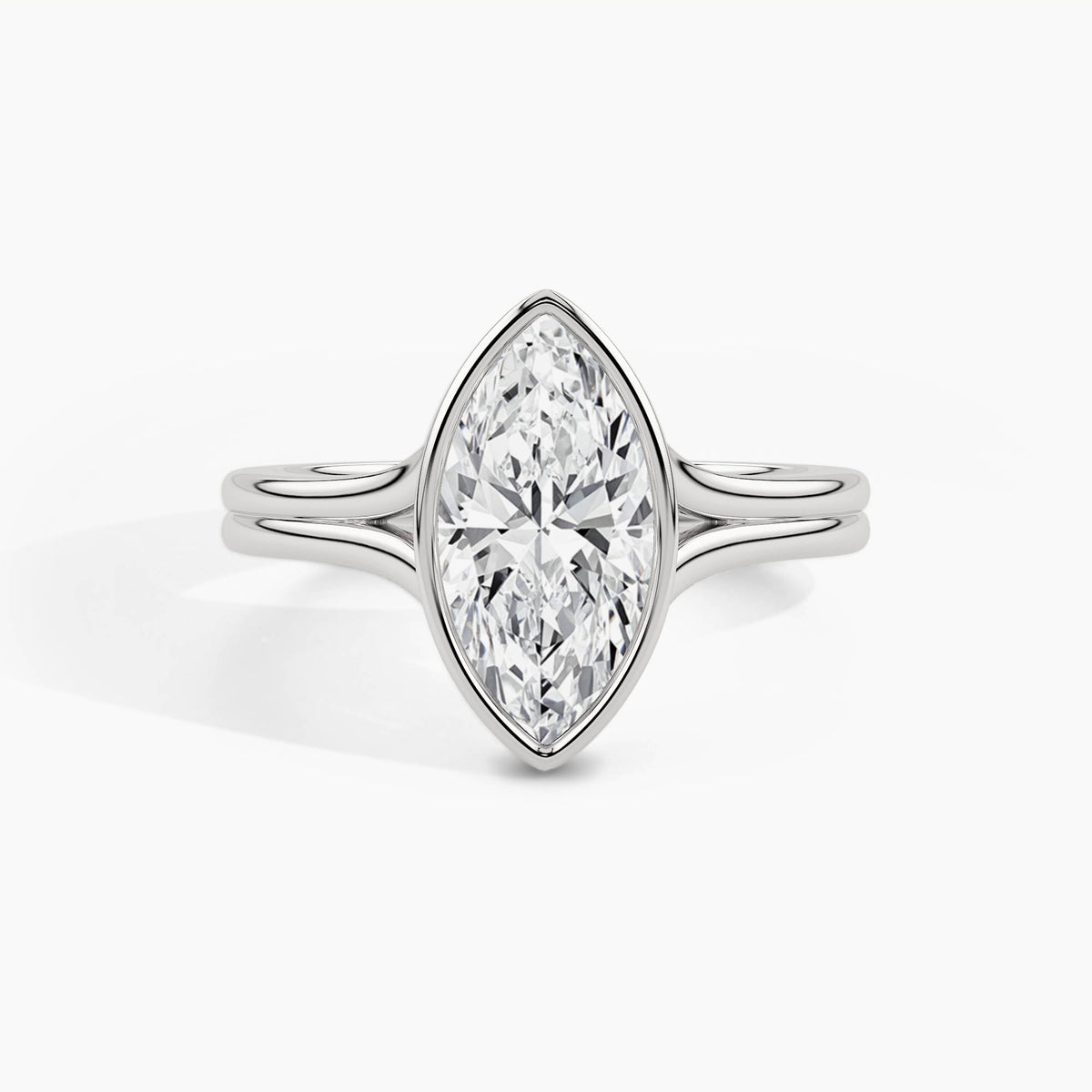 White Gold, Marquise, down view