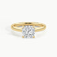 Yellow Gold, Cushion, down view