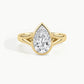 Yellow Gold, Pear, down view