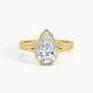 Yellow Gold, Pear, down view