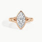 Rose Gold, Marquise, down view