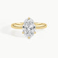 Yellow Gold, Oval, down view
