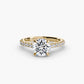 Yellow Gold, Round, down view