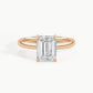 Rose Gold, Emerald, down view