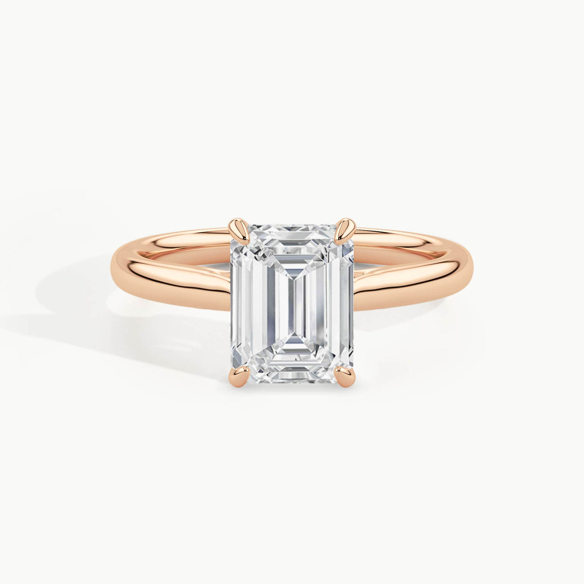 Rose Gold, Emerald, down view