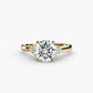 Yellow Gold, Round, down view