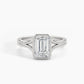 White Gold, Emerald, down view