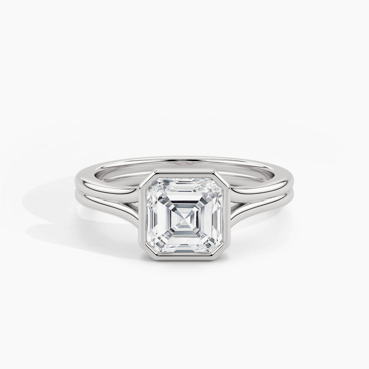 White Gold, Asscher, down view