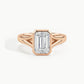 Rose Gold, Emerald, down view