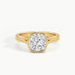 Yellow Gold, Cushion, down view