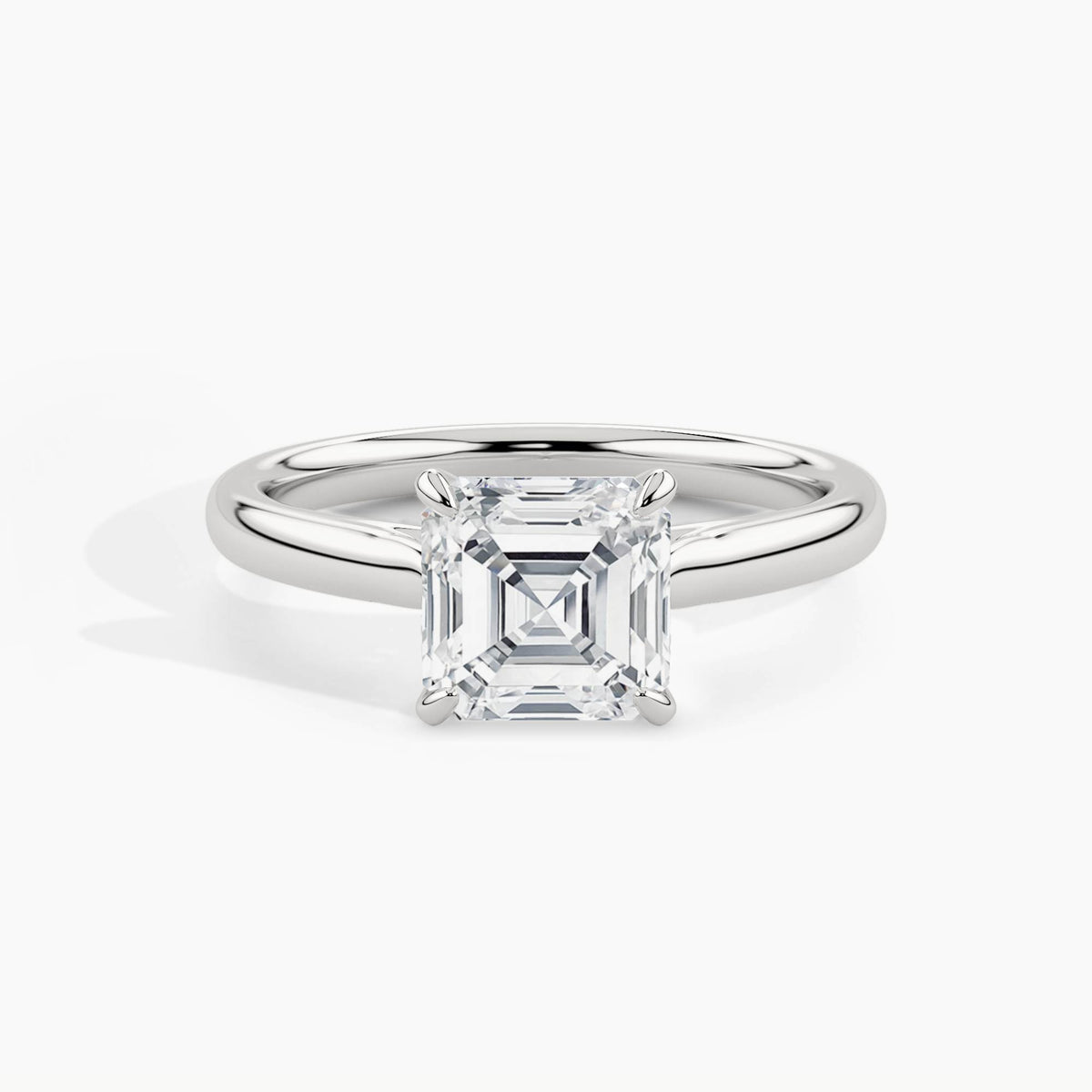 White Gold, Asscher, down view