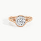 Rose Gold, Round, down view