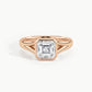 Rose Gold, Asscher, down view