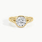 Yellow Gold, Round, down view