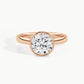Rose Gold, Round, down view