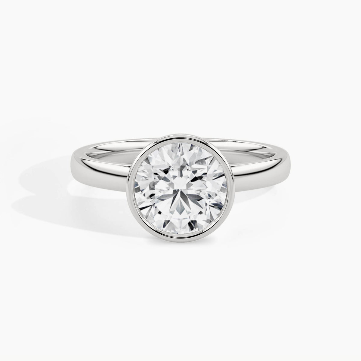 950 Platinum, Round, down view