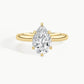 Yellow Gold, Pear, down view