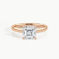 Rose Gold, Asscher, down view
