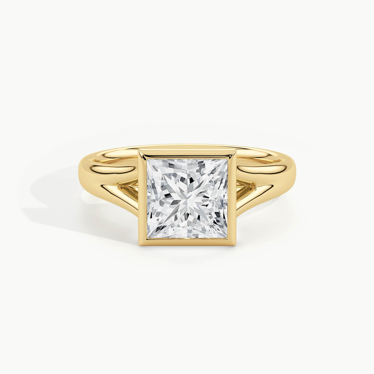 Yellow Gold, Princess, down view