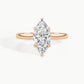 Rose Gold, Marquise, down view