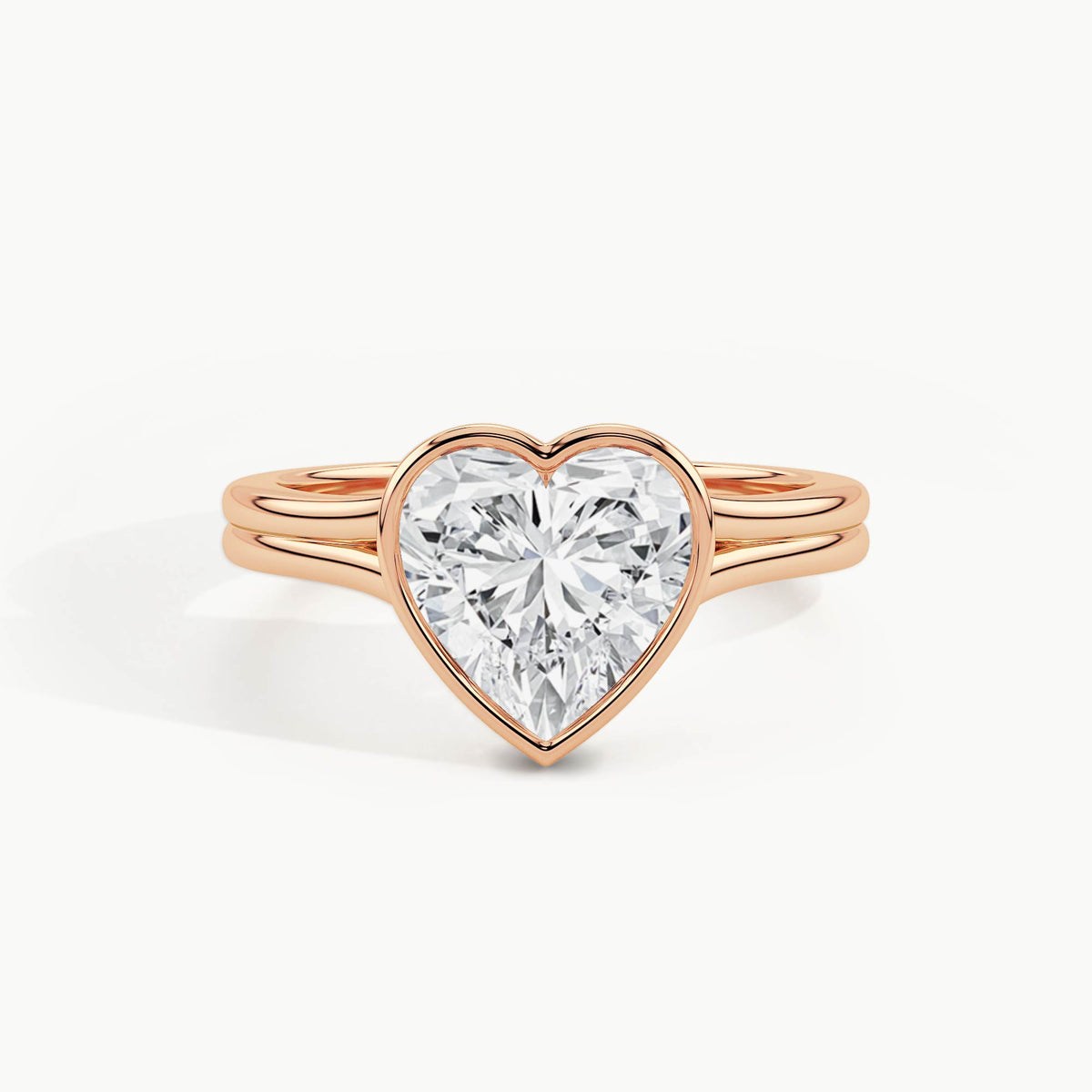 Rose Gold, Heart, down view