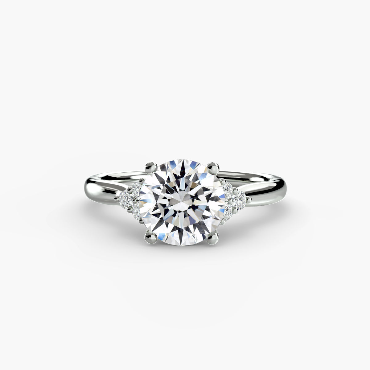 950 Platinum, Round, down view