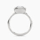 Solitaire With Full Bezel Setting And Plain Shank, front view