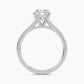 Solitaire With Graduated Channel-Set Cathedral Band, front view