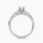Solitaire With Double Marquise Cluster, front view