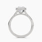 Solitaire With Thin Bezel Setting And Plain Double Shank, front view