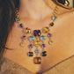 Pre-Owned 18ct Gold Multi Gemstone Collar Necklace 16 Inch