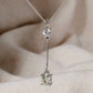 Pre-Owned 18ct White Gold 2 Diamond Drop Pendant
