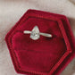 Pre-Owned 18ct White Gold Pear Cut Diamond Ring Size N